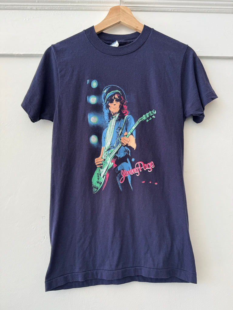 Vintage Jimmy Page tour t shirt single front