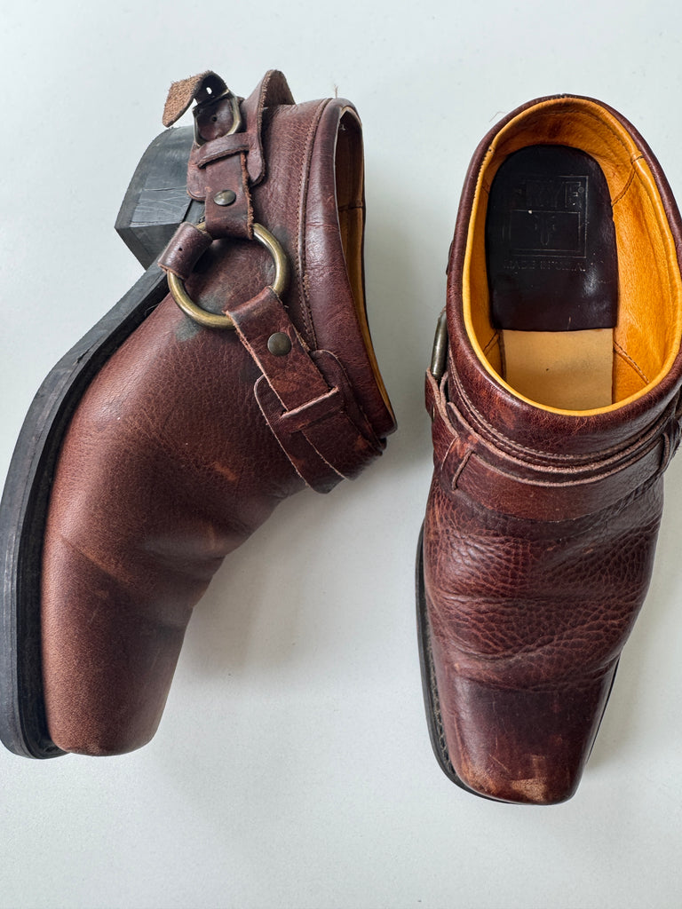 vintage FRYE mule leather shoe