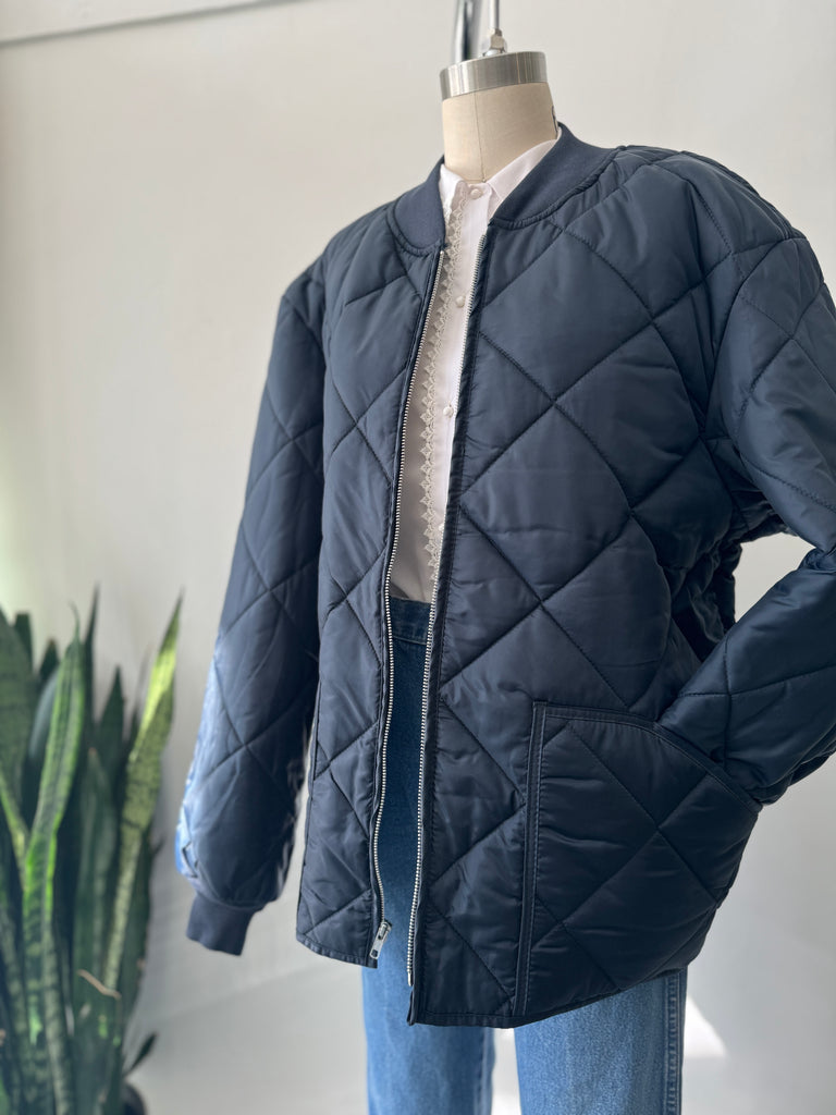 Navy Blue Quilted jacket