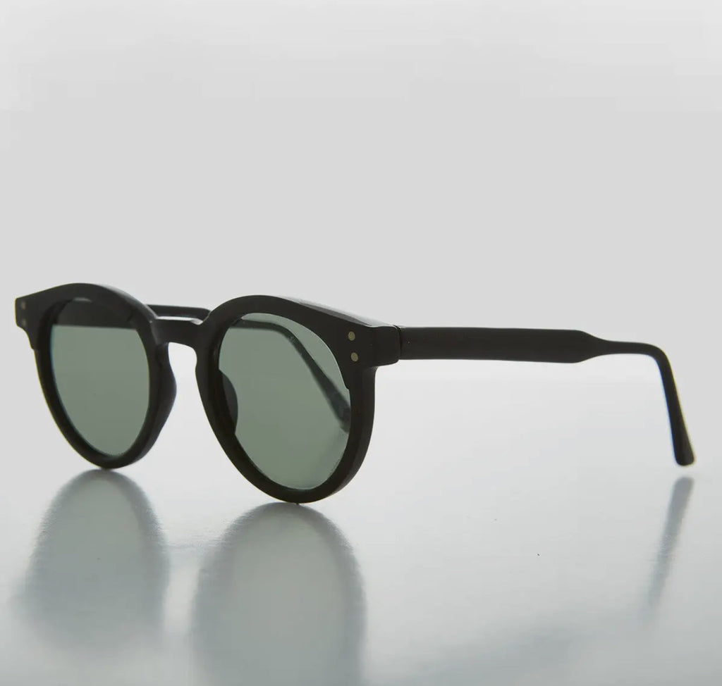 Vintage round preppy sunglasses | black