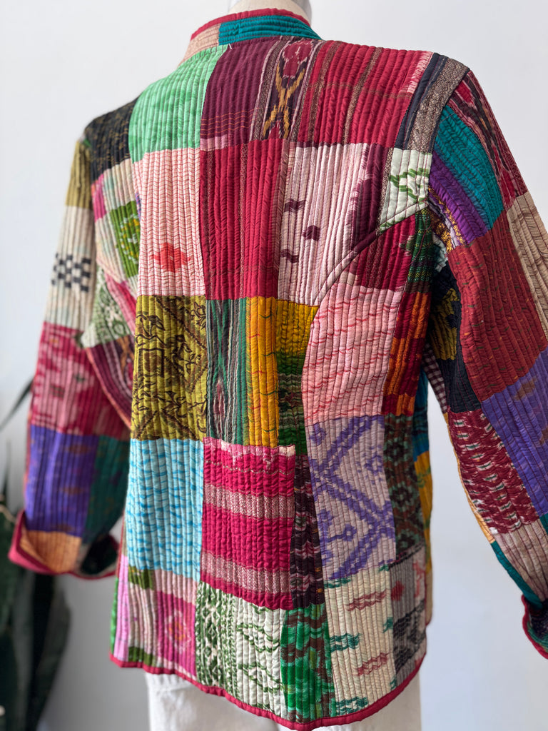 Handmade silk reversible outerwear