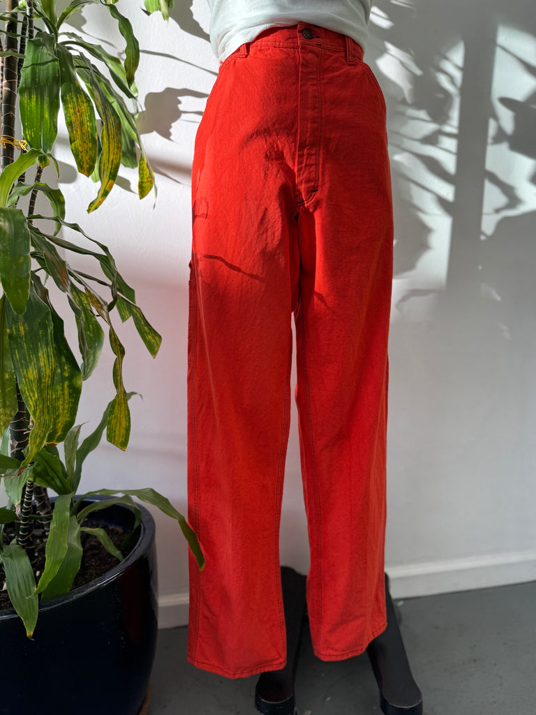 Overdyed cotton carpenter pants