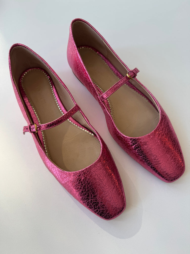 Metallic pink boden size 9