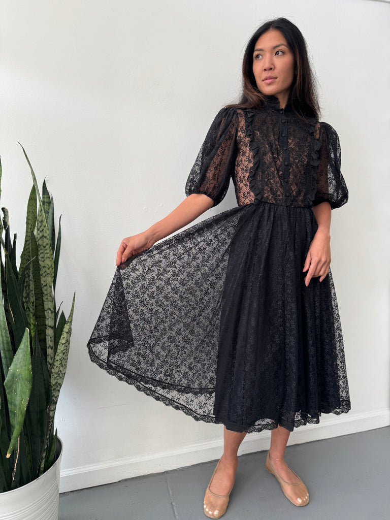 Vintage Albert Capraro I Magnin lace dress