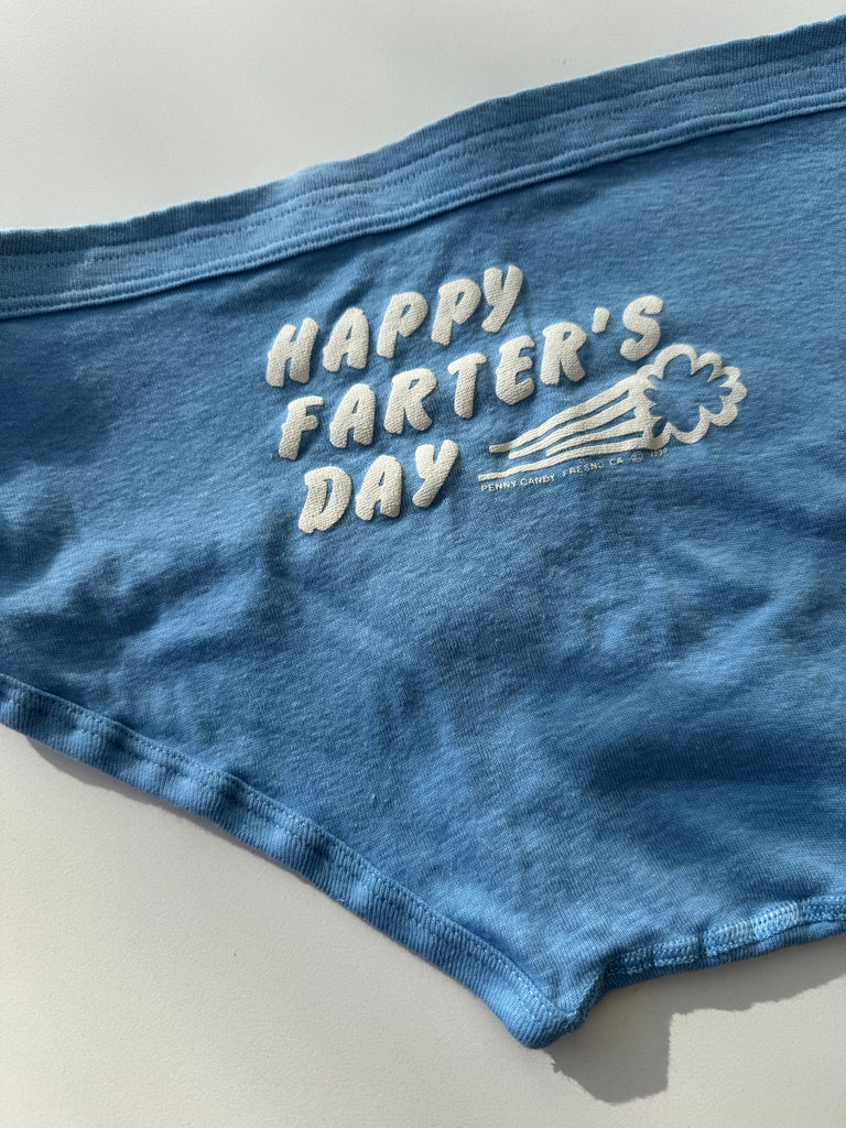 Vintage cotton underwear happy farters day