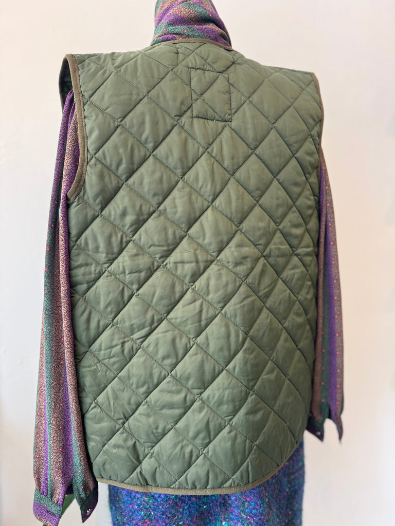 Vintage military quilted vest