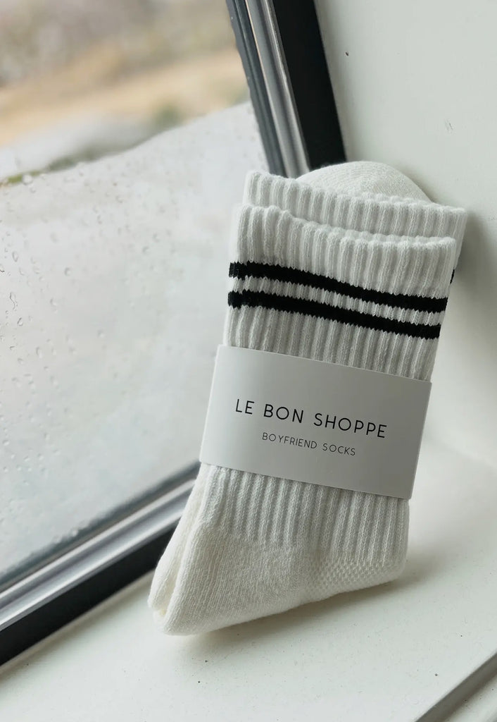Le Bon Shoppe | boyfriend socks white