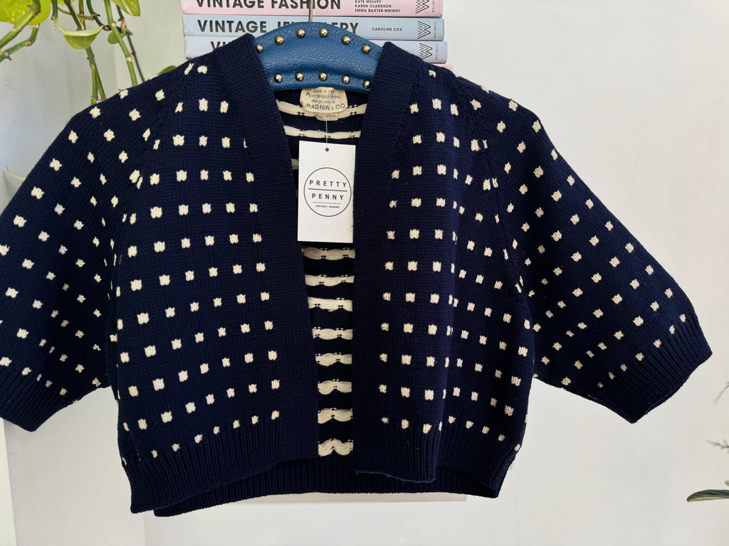 Vintage marchesa di Gresy I magnin wool bolero