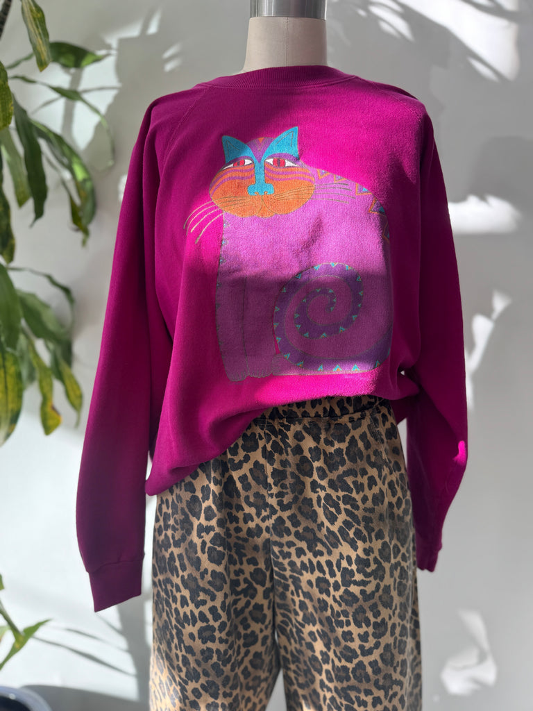 Vintage laurel burch San Francisco raglan sweatshirt