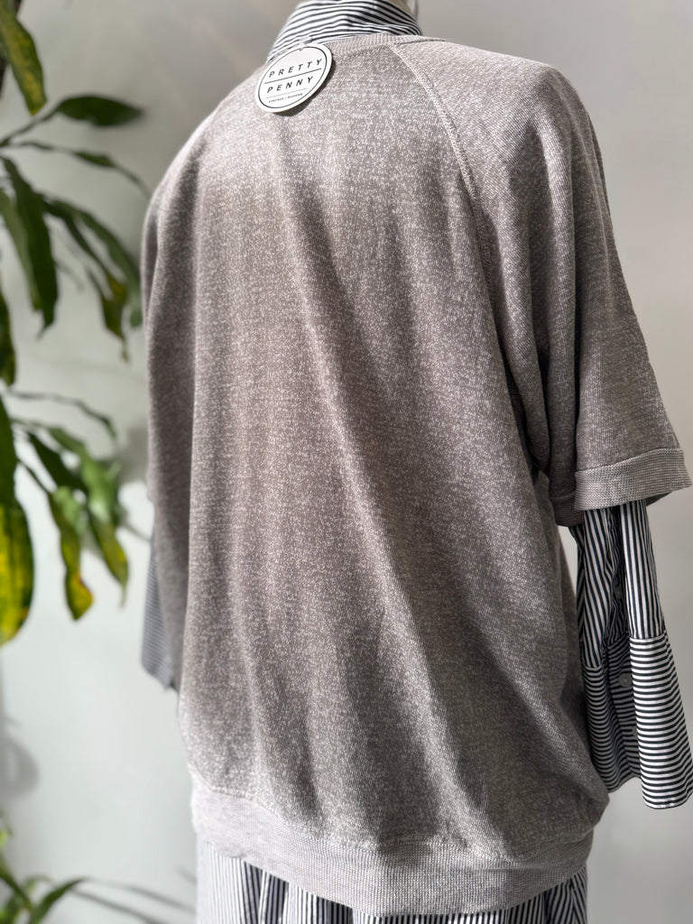 Vintage Heather gray raglan sweatshirt
