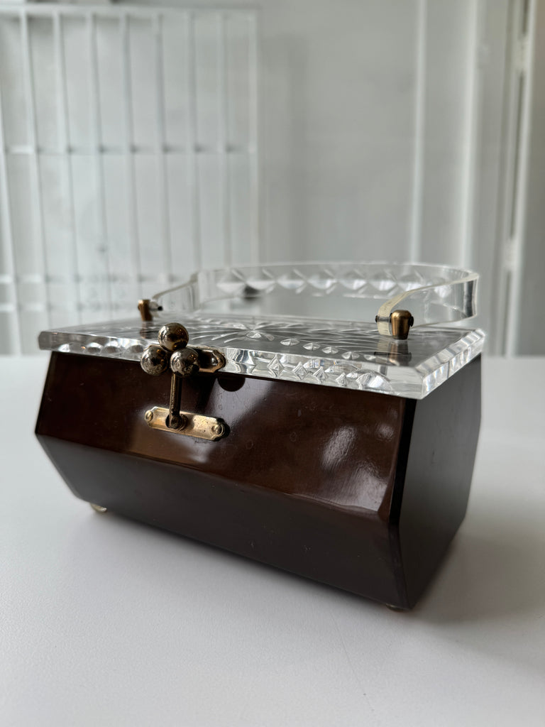 Vintage lucite box purse