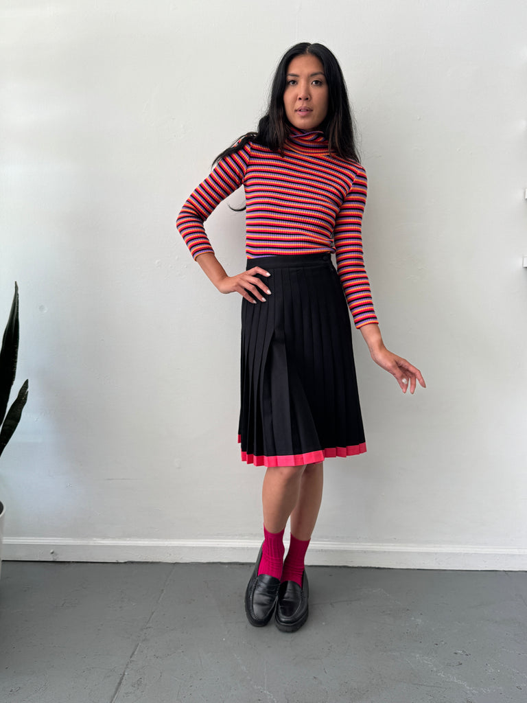 Vintage striped stretchy top