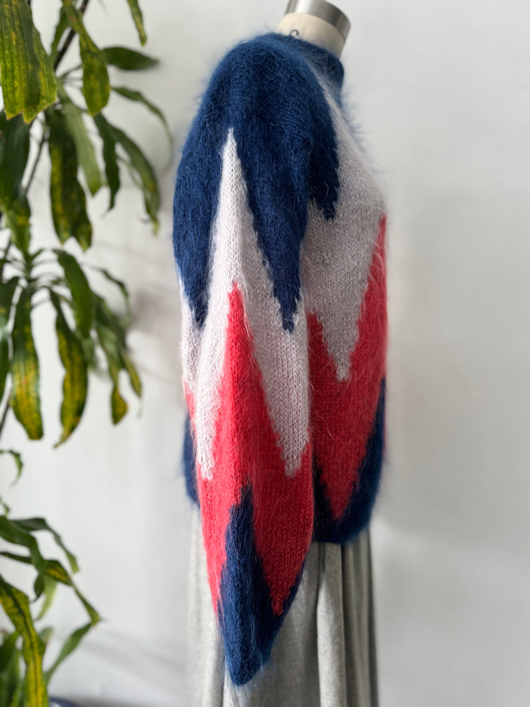 Vintage handmade mohair sweater