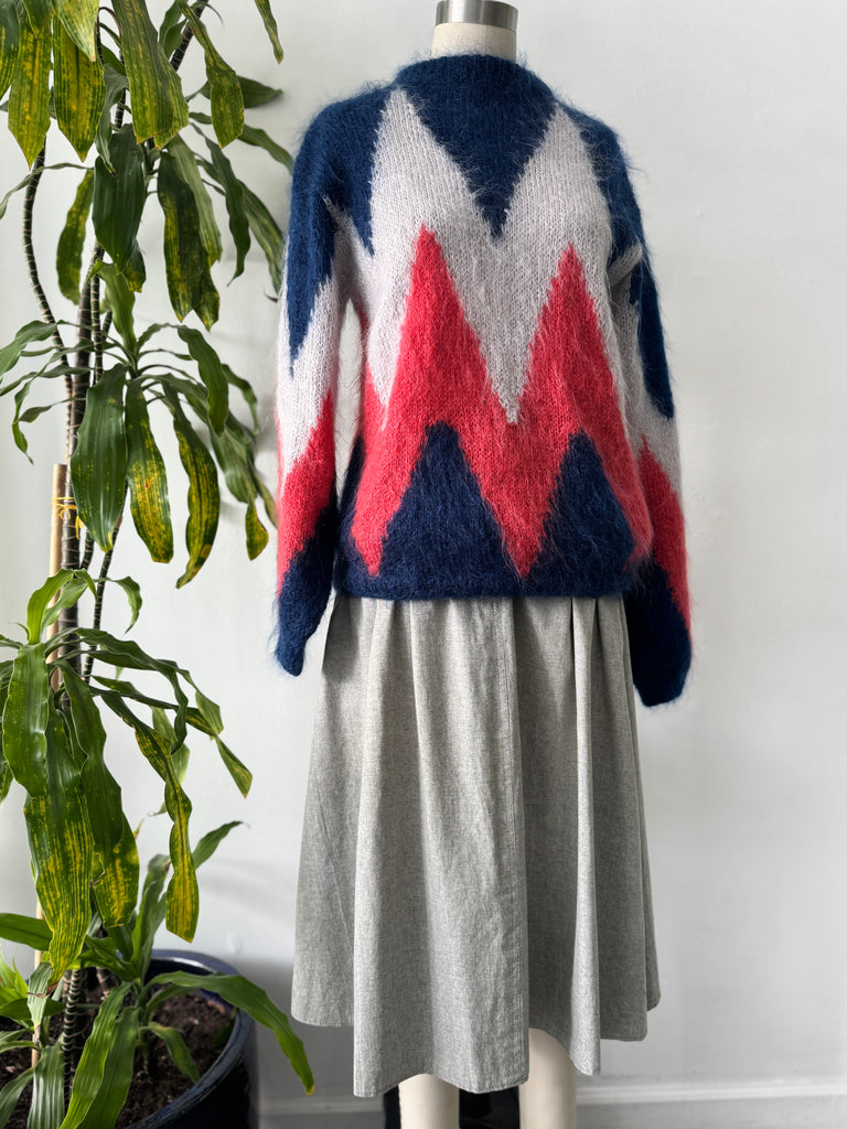 Vintage handmade mohair sweater