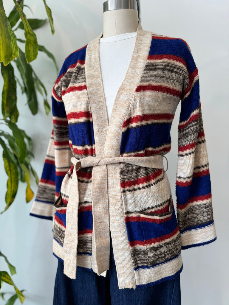 1970’s knit outerwear with belt