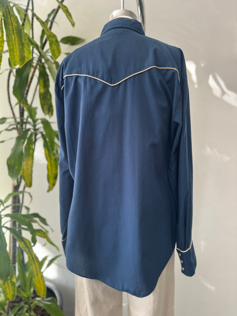 Vintage snap button western shirt