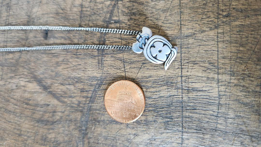 Vintage designer abstract pendant by Kriszio