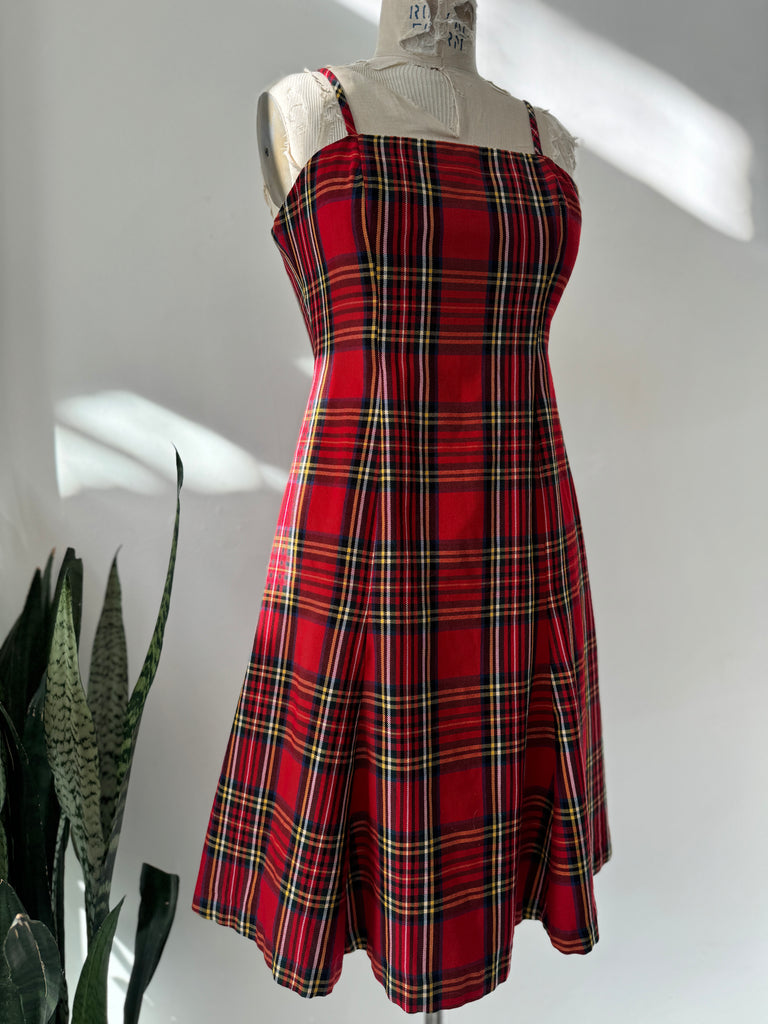 Vintage Y 2k era plaid dress