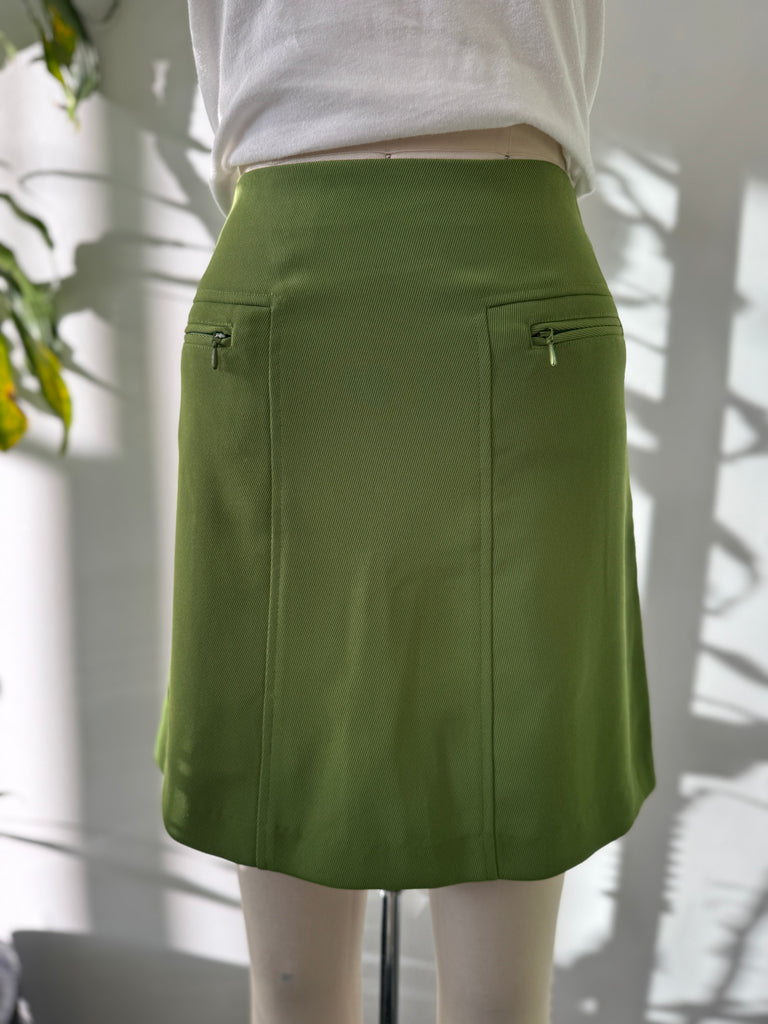 Vibrant green apple colored skirt