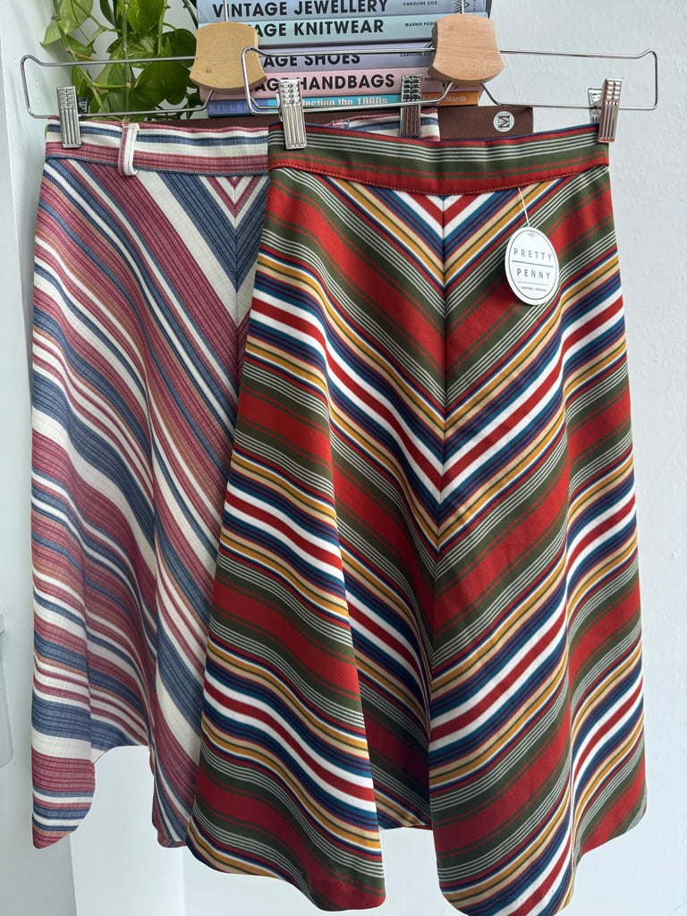 1970’a Chevron style skirt waist “27”