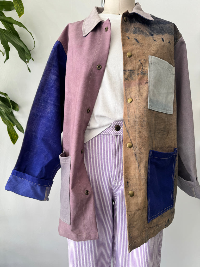 My Best Vintage Life patchwork chore coat