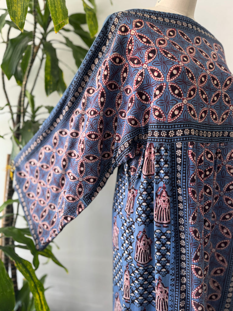 1970’s made in India  fabric cotton dress