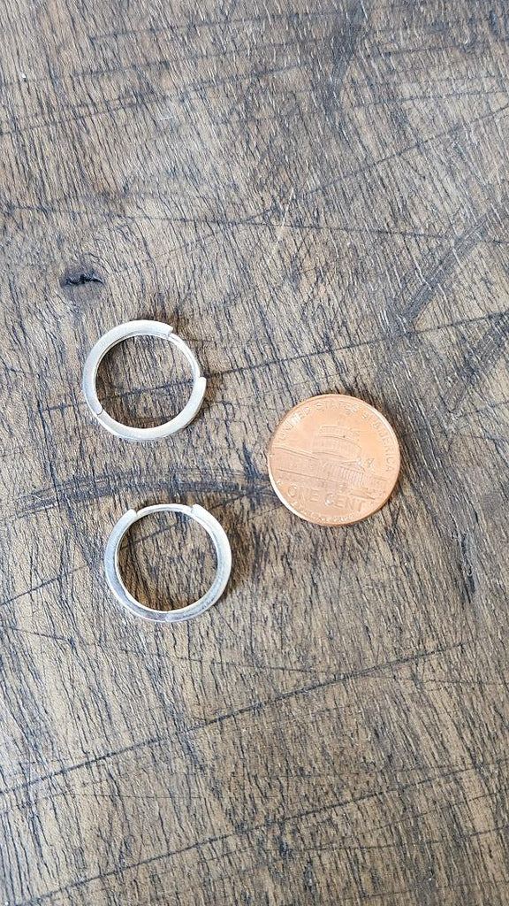 Vintage sterling silver Huggies