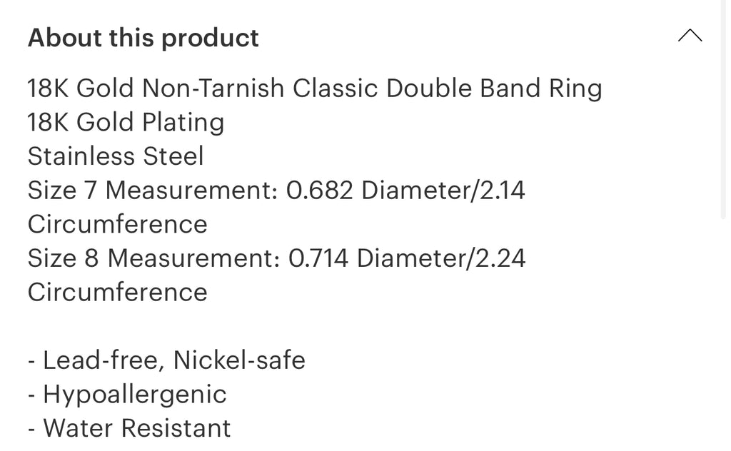 Double band ring