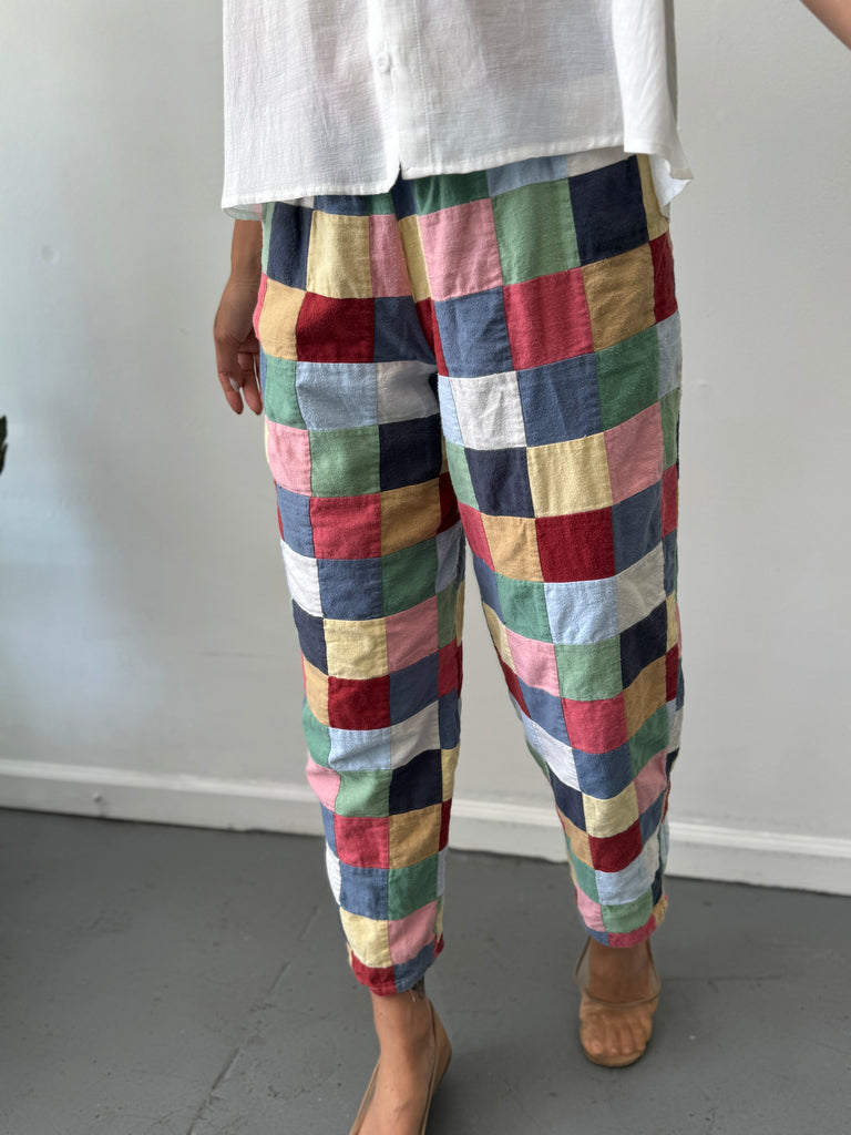 Vintage patchwork pants waist “24-34”