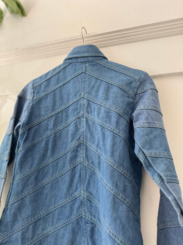 1970’s denim button up top