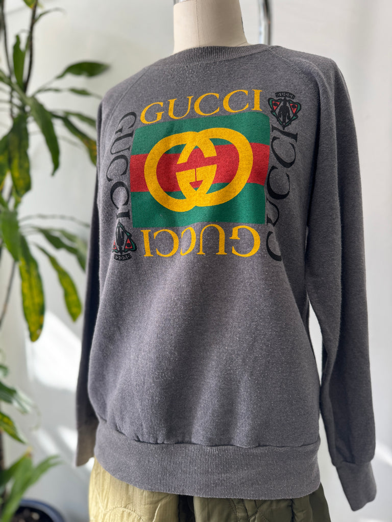 Faux Gucci vintage raglan sweatshirt