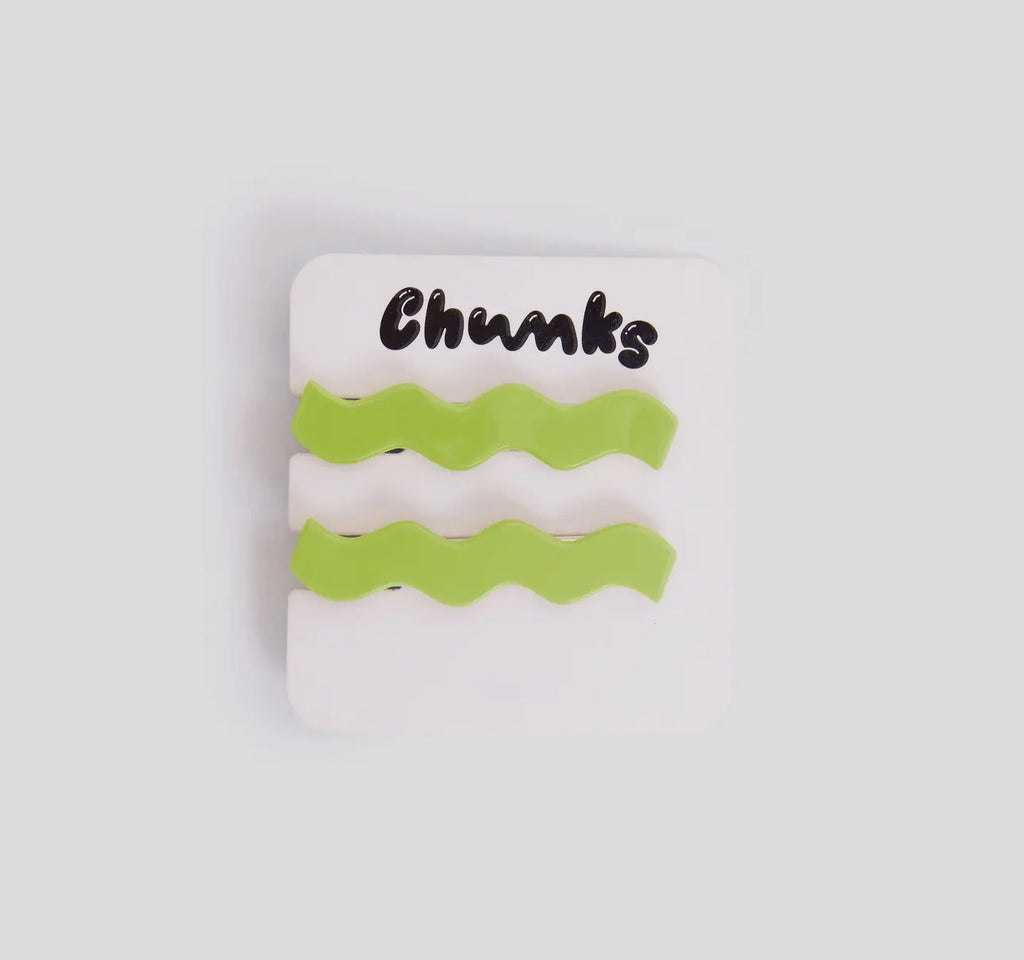 Chunks Allie clip chartreuse