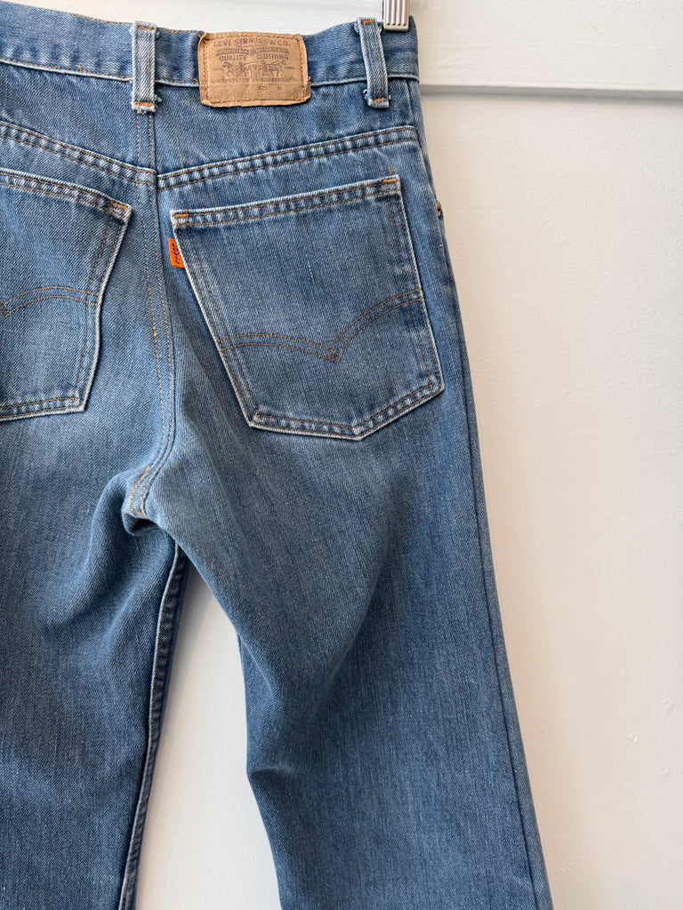 Orange Tab denim Levi’s waist “27/28”