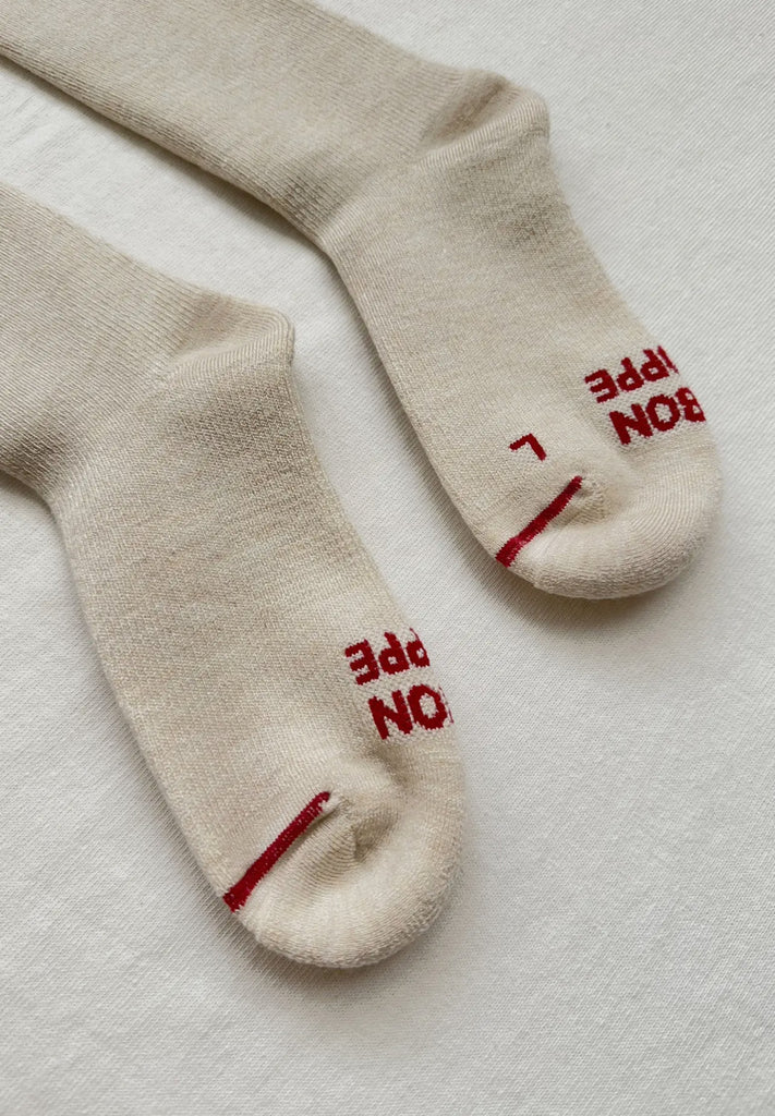 LE BON SHOPPE CAMPER SOCKS OATMEAL