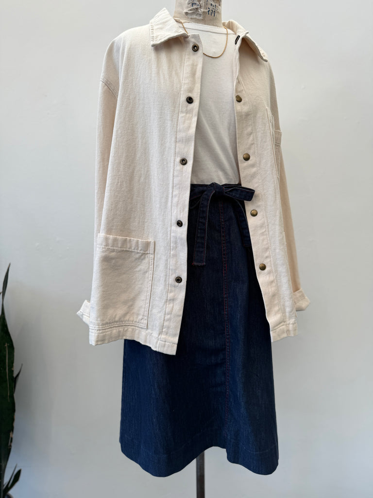 Handmade cotton chore coat