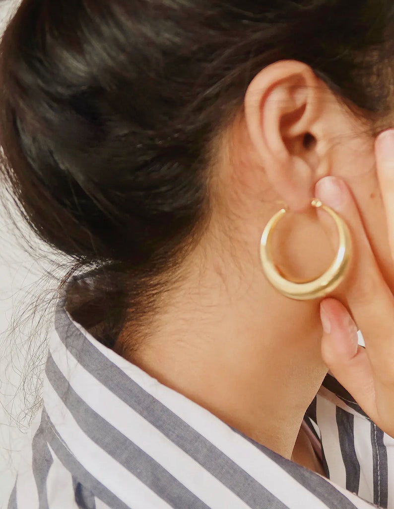 Classic hoop earrings
