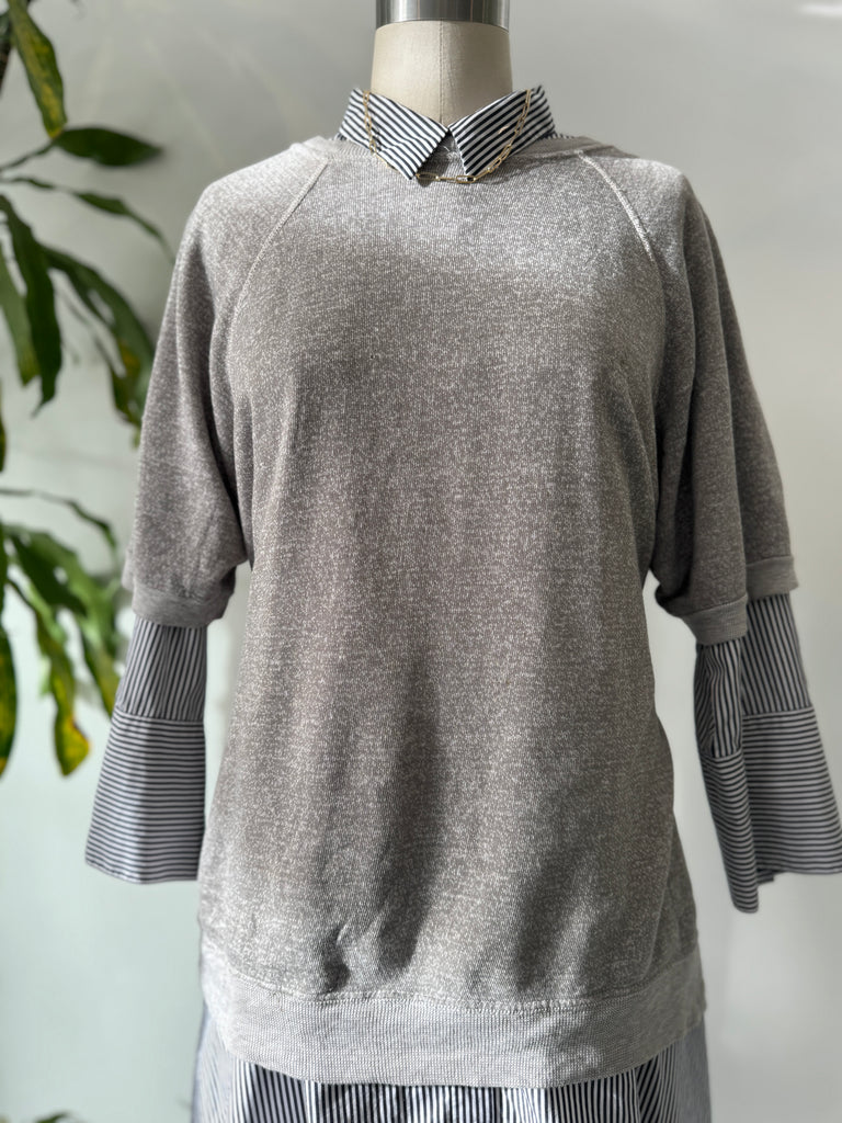 Vintage Heather gray raglan sweatshirt