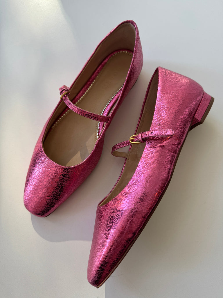 Metallic pink boden size 9