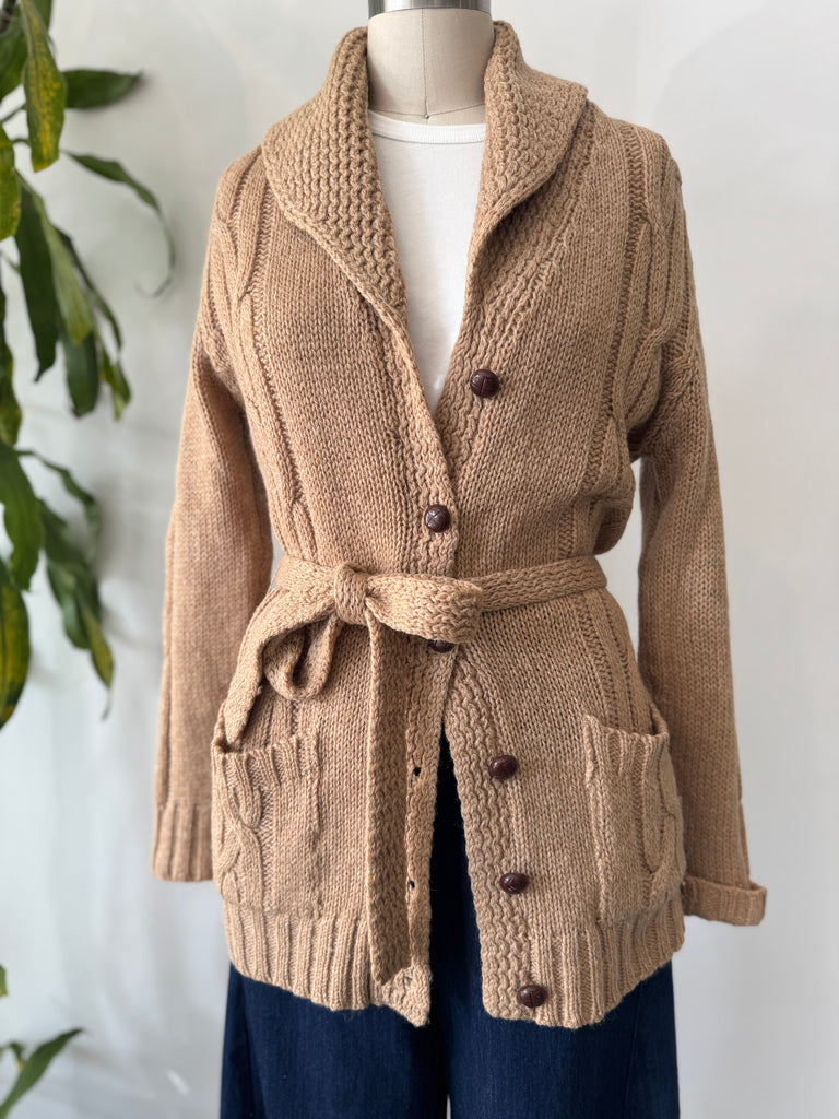 Vintage made in Scotland wool knit button up outerwear