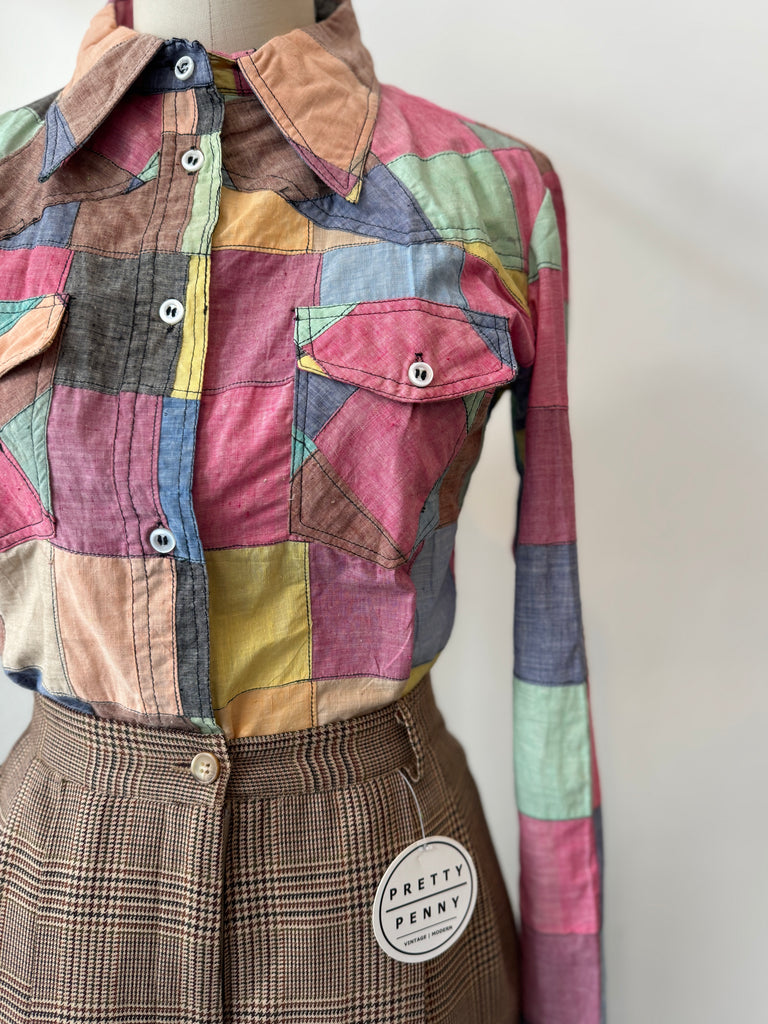 Vintage patchwork top