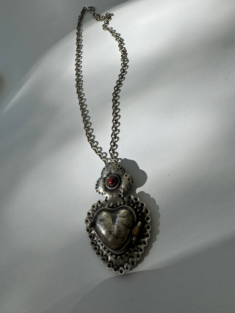 Heart locket necklace