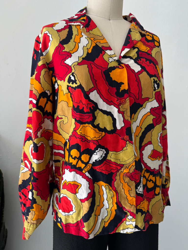 Vintage maximalism print Top