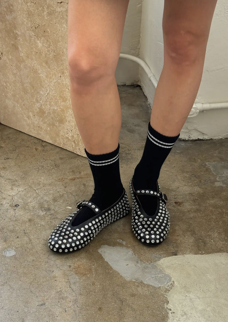 Le Bon Shoppe | boyfriend socks | black