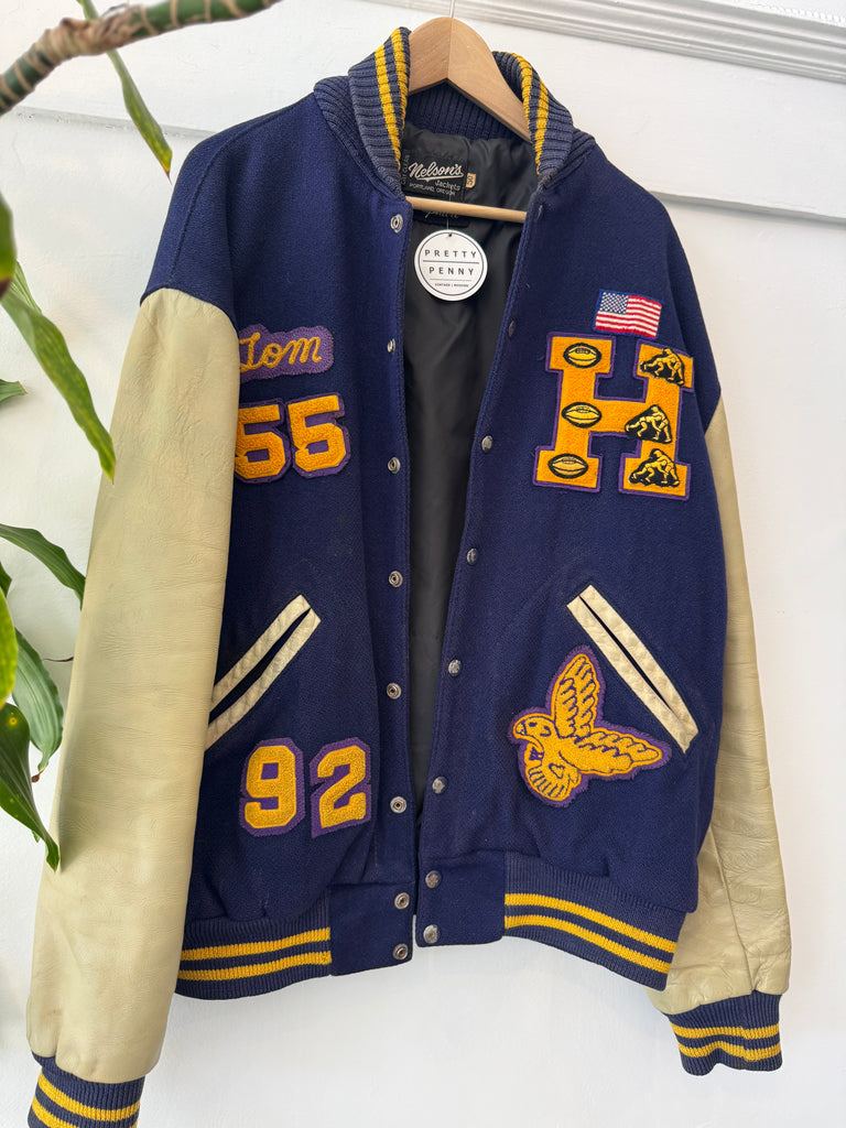 Vintage mens/women's letterman jacket