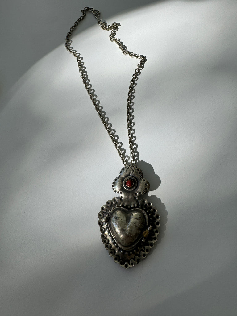 Heart locket necklace