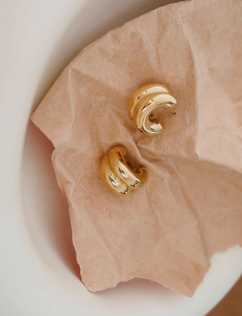 Huggie hoop non tarnish earrings