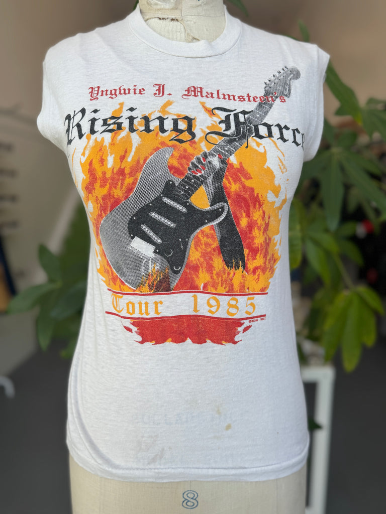 Yngwie J. Malmsteen’s tour 1985 rising force muscle T shirt