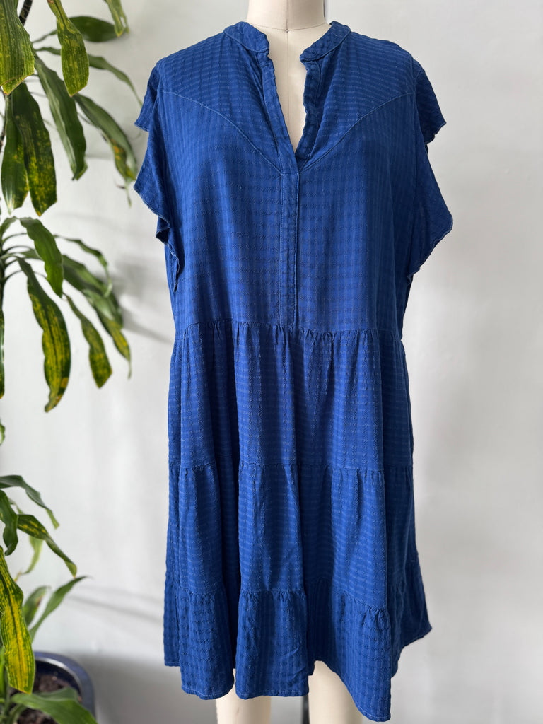 Vibrant blue cotton dress