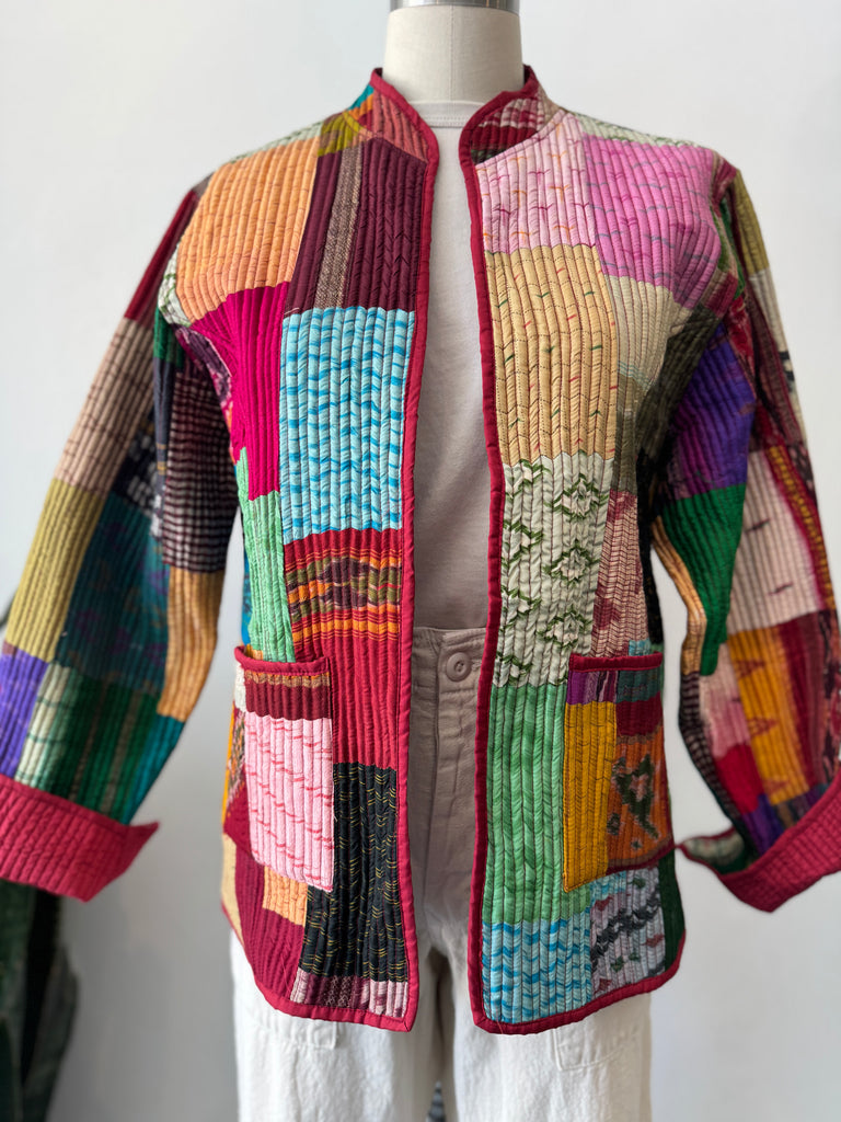 Handmade silk reversible outerwear