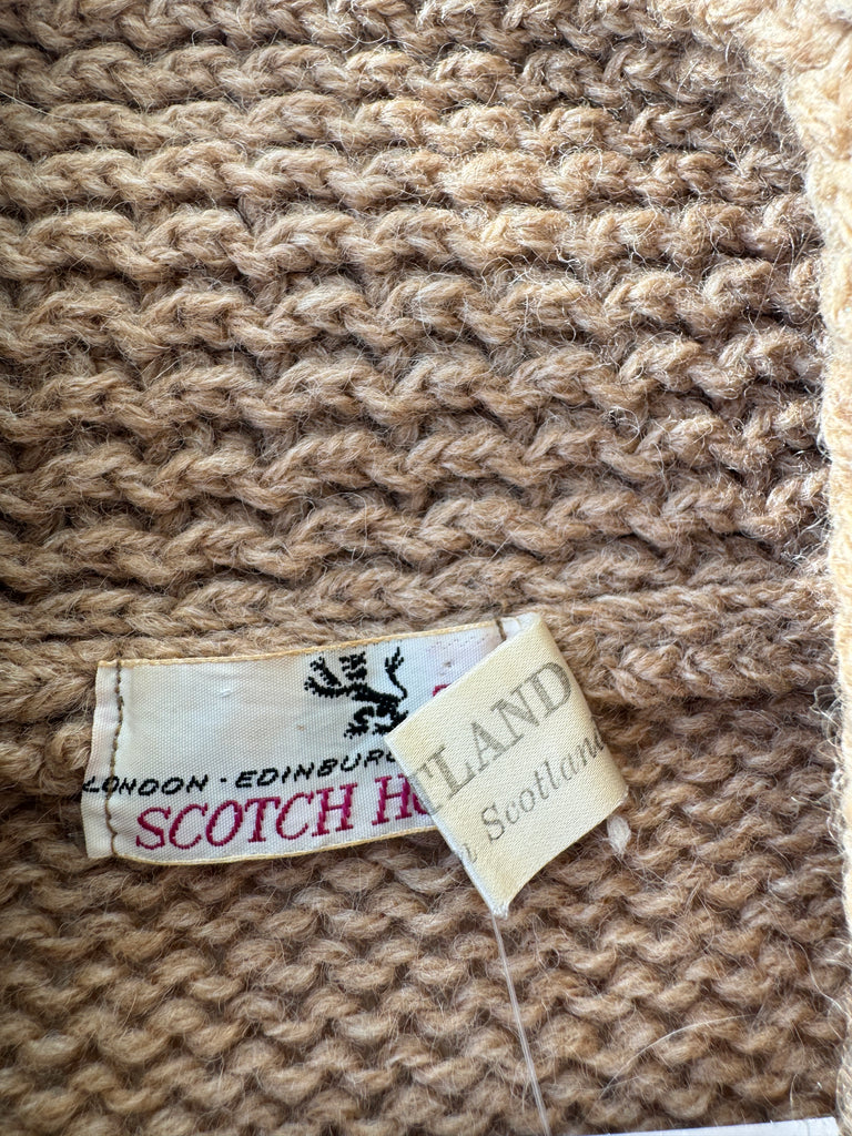 Vintage made in Scotland wool knit button up outerwear